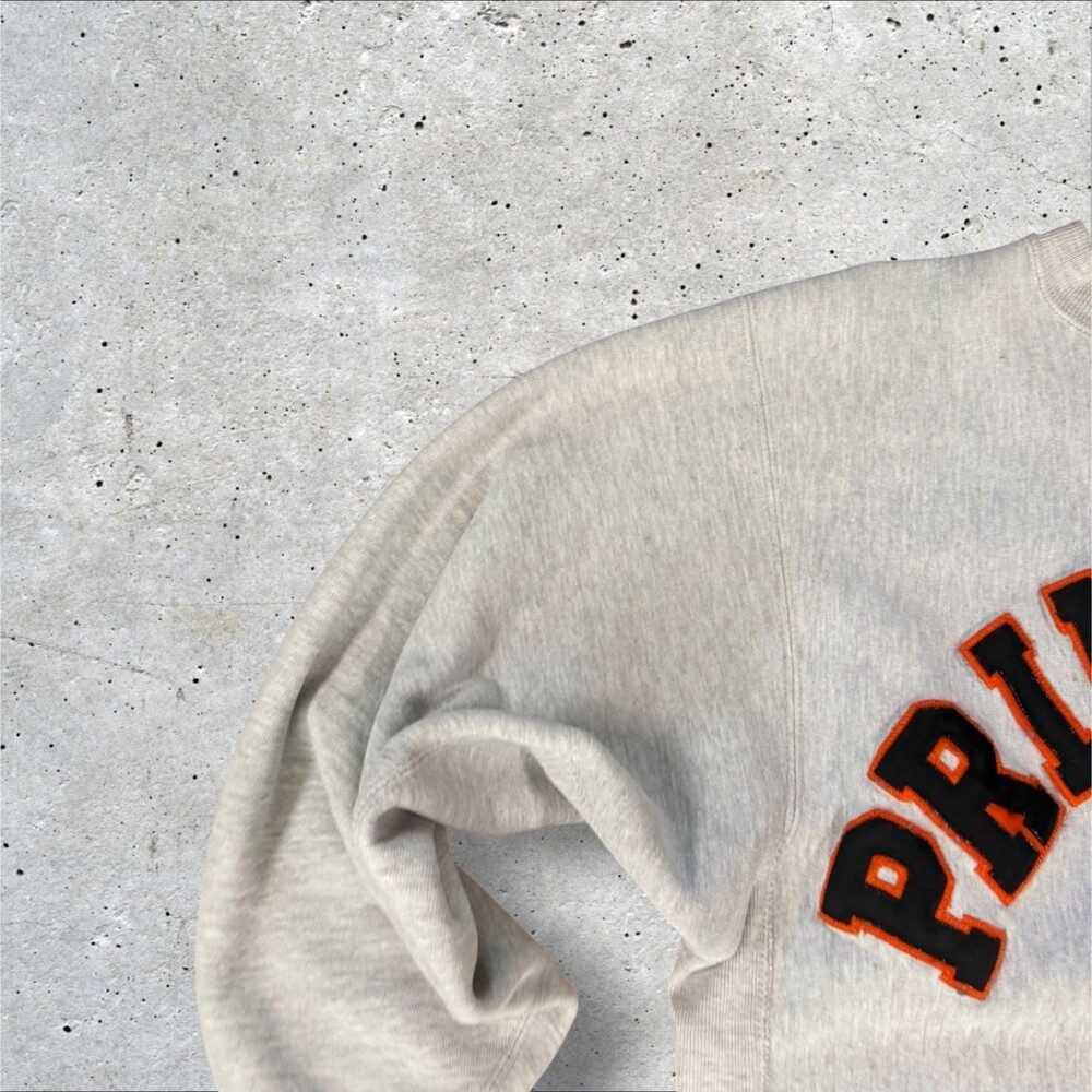 Vintage 80's Champion Reverse Weave Princeton Crewneck Sweatshirt Gray Large USA - Picture 5 of 15